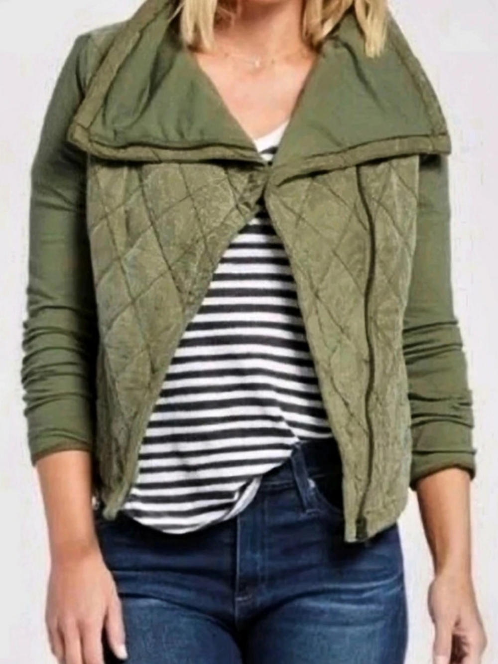Anthropologie Marrakech Quilted Phoebe Asymmetrical jacket, size Medium, NWT